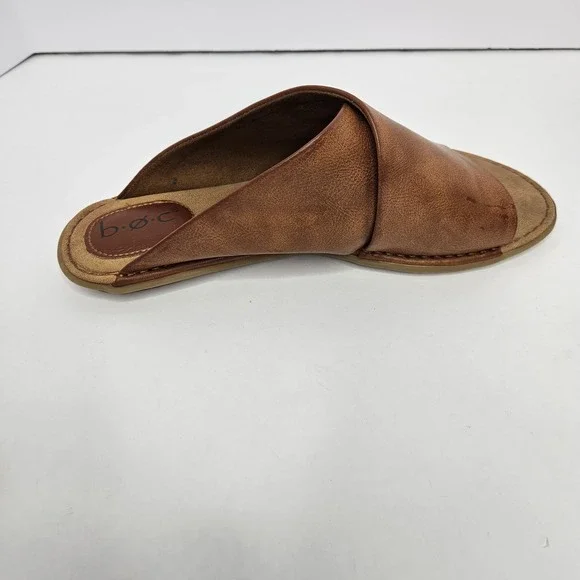 Born Concept B.O.C. Size 10 Brown Slip On Sandals - Picture 3 of 9